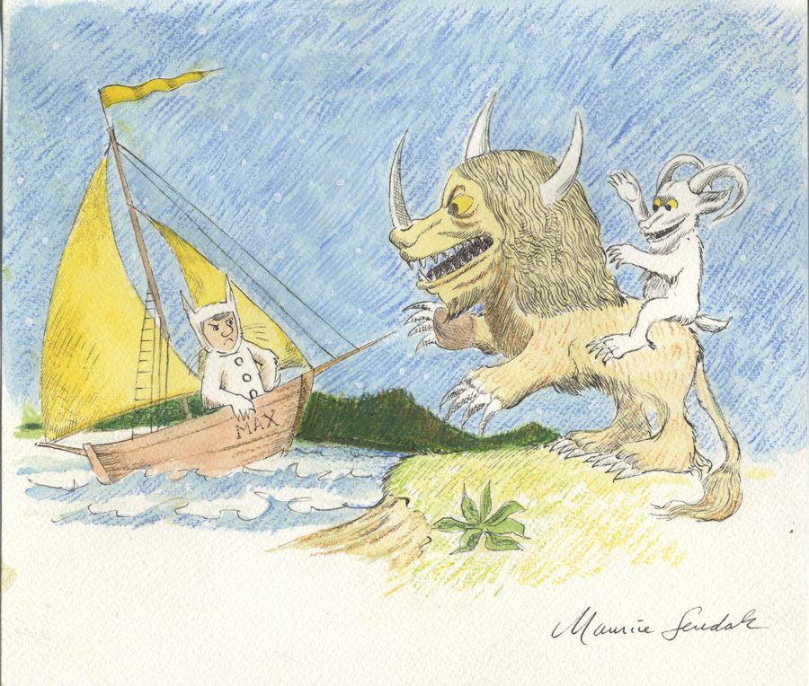 Where the Wild Things Are, Maurice Sendak, exhibit, Phoenix, Burton Barr library, Arizona, traveling exhibit
