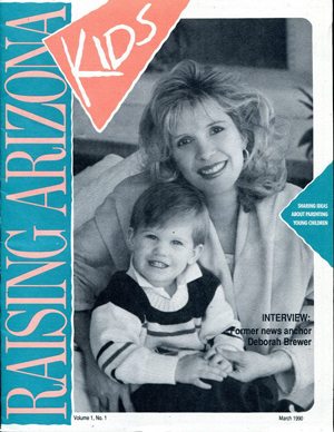 Deborah Brewer and her son Charles, then 21 months old, appeared on the cover of the very first edition of Raising Arizona Kids magazine. Photo by Elene Fox.