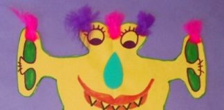 Name monster craft from Childrens Museum of Phoenix