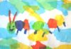 Tissue paper collages Eric Carle collage