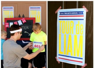 Tour de Liam, Biking birthday party theme, bike race, outdoor activites, arizona parties