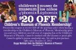 Children’s Museum of Phoenix Coupon Image Back