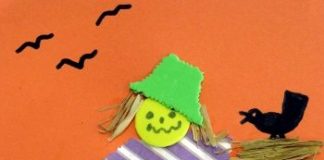 Scarecrow craft from Phoenix Children's Museum