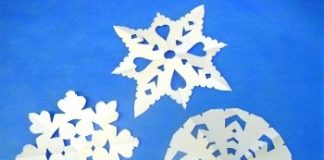Snowflake craft from the Children's Museum of Phoenix