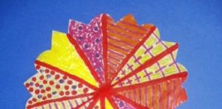 radial symmetrical flower craft at the Children's Museum of Phoenix