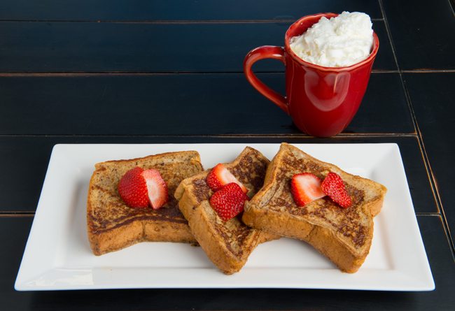 eggnog French toast, eggnog latte, recipe, Shamrock Farms