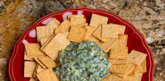 spinach dip, low-fat, Shamrock Farms