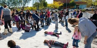 Desert Ridge Marketplace snow day