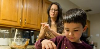 Meleyna Nomura baking ginger cookies