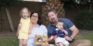 The Blain Christen family: Leandra (3), Jennifer, Leo, Jacob and Liev (9 months).