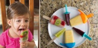 Leila Melbourne (2), of Phoenix, enjoys a homemade fruit popsicle.