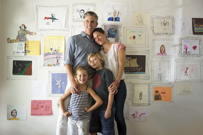 Carrie Bloomston, of Phoenix, with husband Kris Keul, son Ronan (8) and daughter Lucie (5).