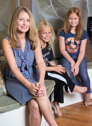 Sunny Wight is the founder and executive director of Mindfulness First, an Arizona nonprofit that provides mindfulness education to schools, communities and businesses. Wight and her husband, J.W., have two children: Lia (10), at right, and Jamie (8).