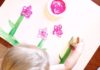 celery painting, toddlers, painting, art projects, crafts