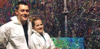 parents night out, splatter paint, Pinspiration, Scottsdale