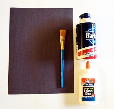 puffy paint snowman craft