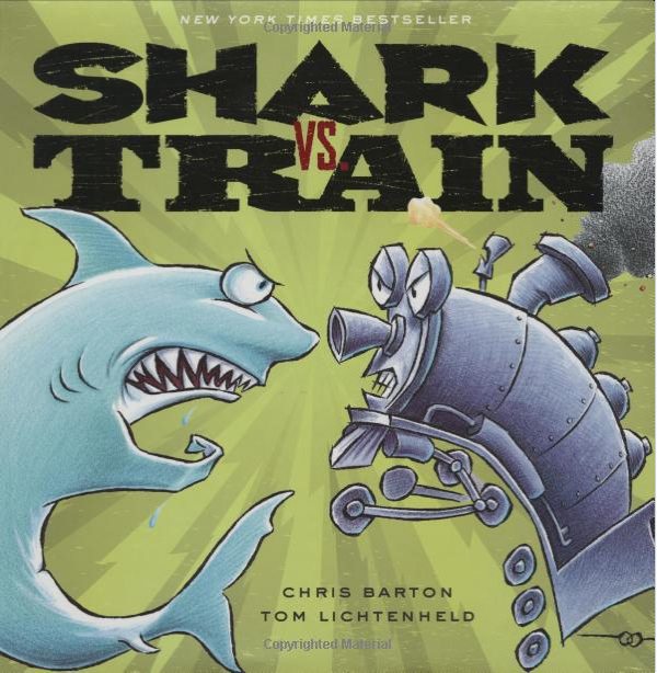Shark vs. Train, silly titles, silly books for kids, April Fool