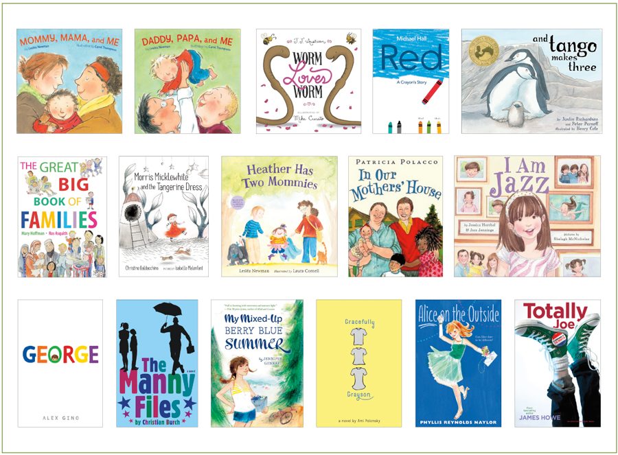 non-traditional families, same-sex parents, LGBT families, books, kids, children