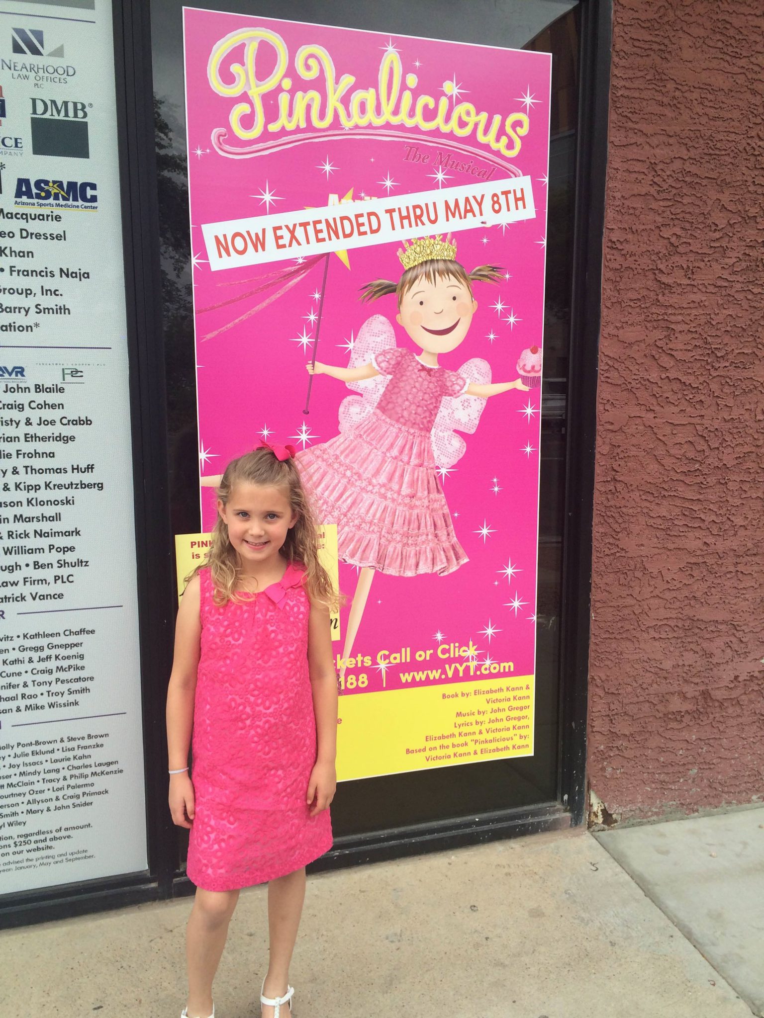 Lucy Petroff, 6, is a fan of all things pink.