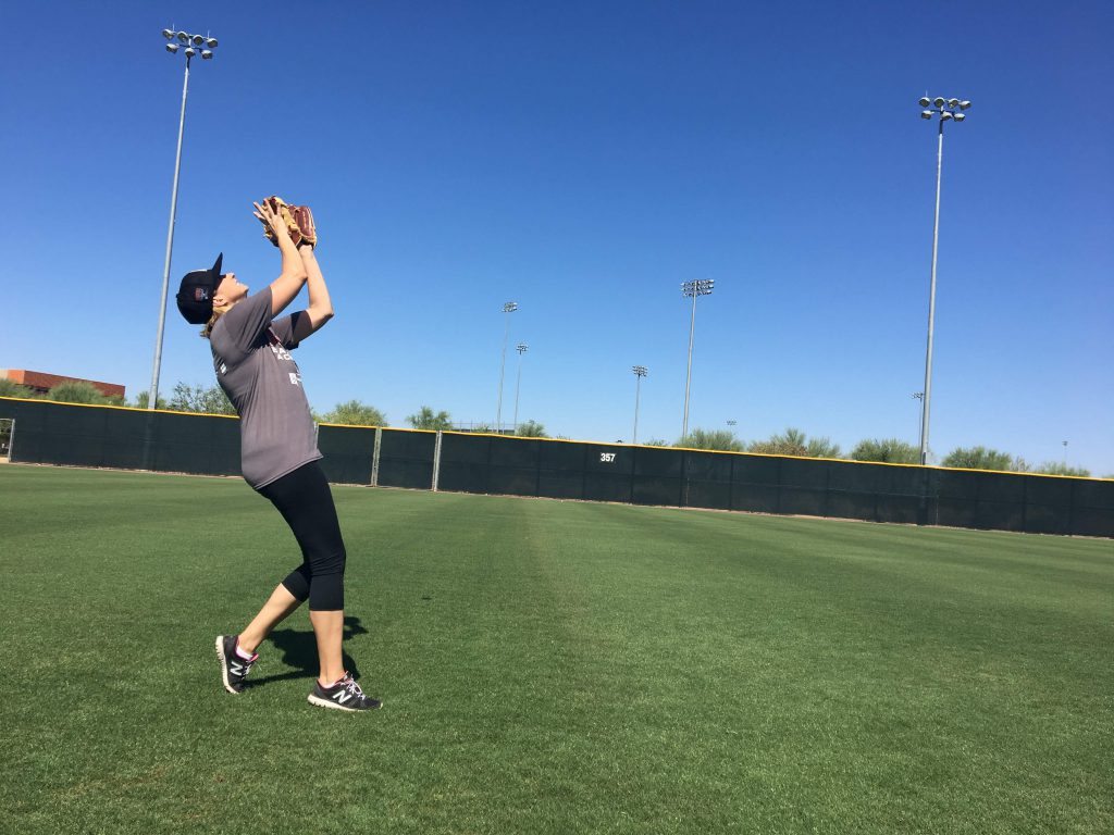 Petroff makes the catch!