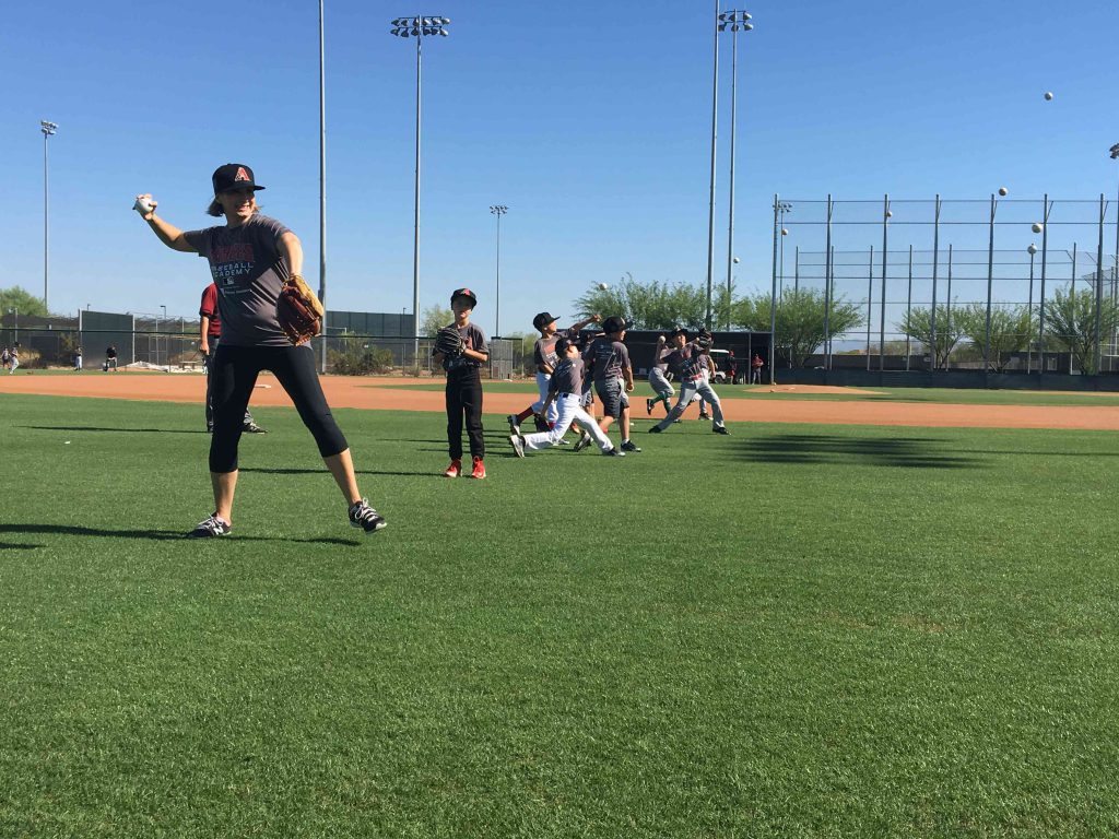 Petroff throws the ball.
