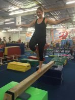 Liz Petroff balance beam Sunrays