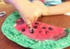 watermelon, painting, craft, summer, preschoolers, things to do, art project