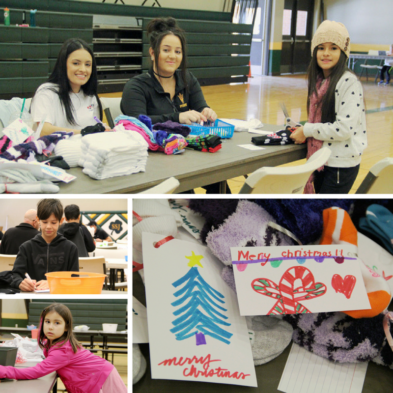 Socks From Santa, Families Giving Back, Raising Arizona Kids, volunteer, family, Phoenix, Arizona