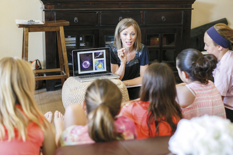 how to talk to your daughter about her period; rites of passage; tween talks; workshop for 10-12 year old girls. Photo by Jennifer Bowen