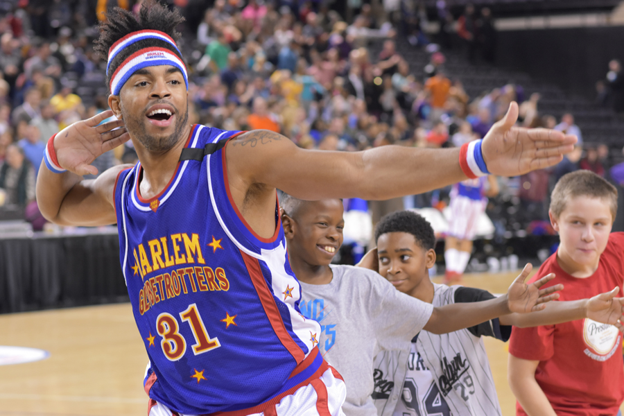 Harlem Globetrotters (Fri-Sat Apr 7-8) at Talking Stick Resort Arena. Photo courtesy of Harlem Globetrotters International, Inc.