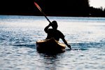 Kayaker silhouette