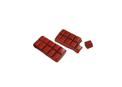 dark chocolate model from japanese clay