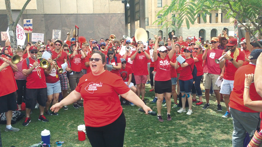 RedForEd-MichelleAdams-Sing