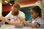 Archie-Bradley-Makes-Baseball-Necklaces-with-PCH-Patient