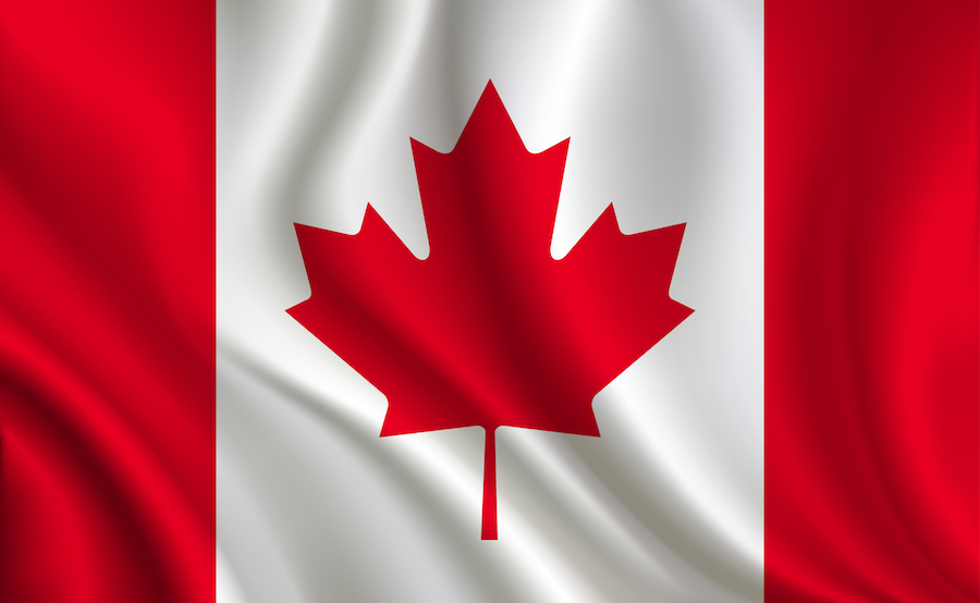 Canada flag background
