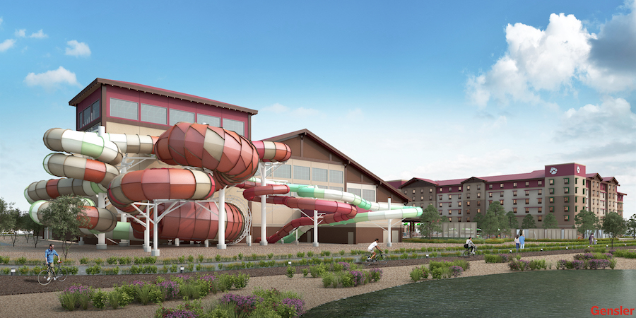Great Wolf Lodge exterior rendering Scottsdale