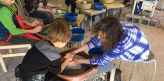 Beginning Pottery Wheel Classes for Kids and Families