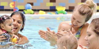 Gold Medal Swim School, swim lessons, baby swim