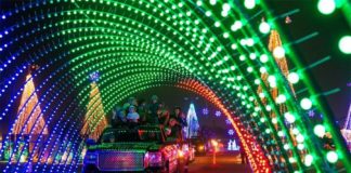 holiday lights, Salt River Field