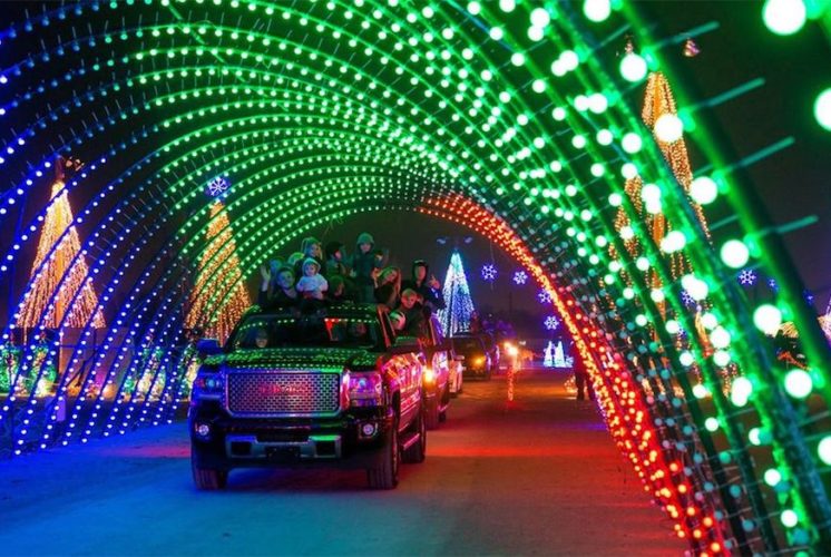 holiday lights, Salt River Field
