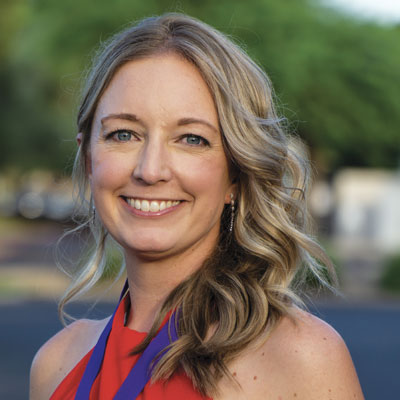 teaching remotely. Sara Wyffels, Chandler High School Spanish teacher and 2021 Arizona Teacher of the Year.