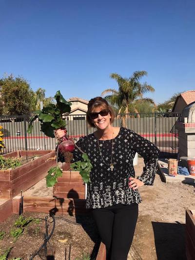 Executive Director in the garden
