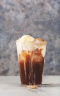 american ice cream float with cola